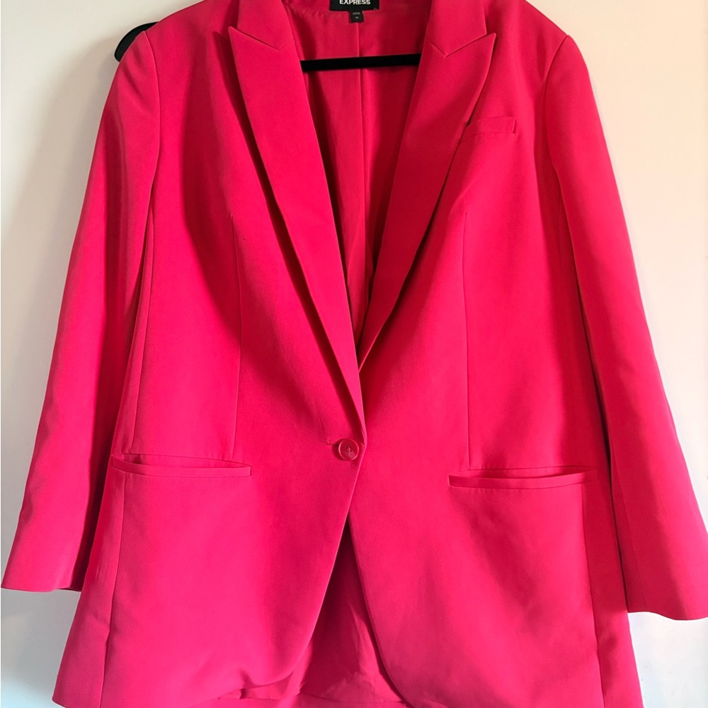 Express Vibrant Pink Blazer